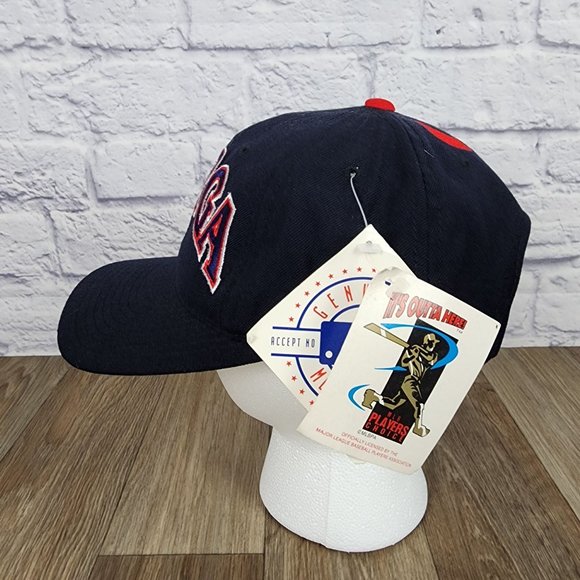 Cleveland Indians Carlos Baerga Starter SnapBack Hat Blue Embroidered NWT - Picture 6 of 12